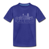 Raleigh, North Carolina Toddler T-Shirt - Skyline Raleigh Toddler Tee - royal blue