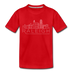 Raleigh, North Carolina Toddler T-Shirt - Skyline Raleigh Toddler Tee - red