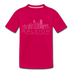Raleigh, North Carolina Toddler T-Shirt - Skyline Raleigh Toddler Tee - dark pink