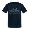 Raleigh, North Carolina Toddler T-Shirt - Skyline Raleigh Toddler Tee - deep navy