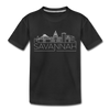 Savannah, Georgia Toddler T-Shirt - Skyline Savannah Toddler Tee