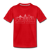 Savannah, Georgia Toddler T-Shirt - Skyline Savannah Toddler Tee - red