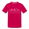 Savannah, Georgia Toddler T-Shirt - Skyline Savannah Toddler Tee