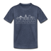 Savannah, Georgia Toddler T-Shirt - Skyline Savannah Toddler Tee - heather blue