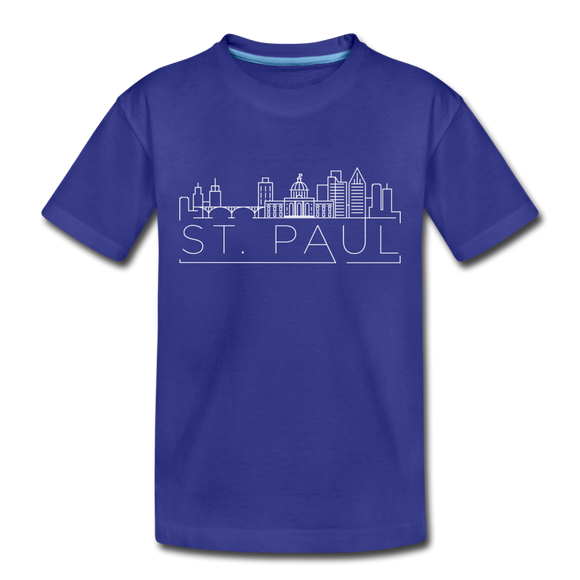 Saint Paul, Minnesota Toddler T-Shirt - Skyline Saint Paul Toddler Tee - royal blue
