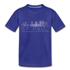 Saint Paul, Minnesota Toddler T-Shirt - Skyline Saint Paul Toddler Tee - royal blue