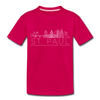 Saint Paul, Minnesota Toddler T-Shirt - Skyline Saint Paul Toddler Tee - dark pink