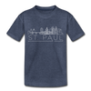 Saint Paul, Minnesota Toddler T-Shirt - Skyline Saint Paul Toddler Tee - heather blue