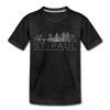 Saint Paul, Minnesota Toddler T-Shirt - Skyline Saint Paul Toddler Tee - charcoal gray