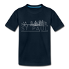 Saint Paul, Minnesota Toddler T-Shirt - Skyline Saint Paul Toddler Tee - deep navy