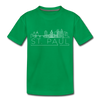 Saint Paul, Minnesota Toddler T-Shirt - Skyline Saint Paul Toddler Tee - kelly green