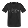 Seattle, Washington Toddler T-Shirt - Skyline Seattle Toddler Tee - black