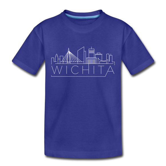 Wichita, Kansas Toddler T-Shirt - Skyline Wichita Toddler Tee - royal blue