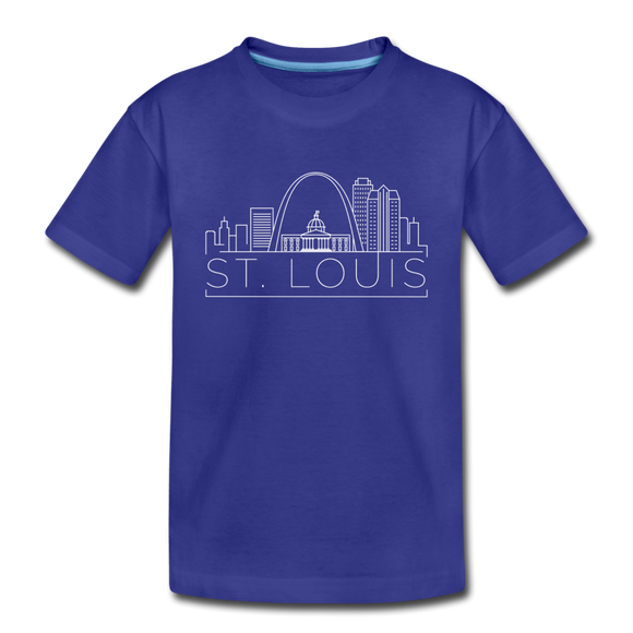 St. Louis, Missouri Toddler T-Shirt - Skyline St. Louis Toddler Tee - royal blue