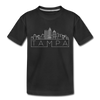 Tampa, Florida Toddler T-Shirt - Skyline Tampa Toddler Tee - black