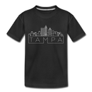 Tampa, Florida Toddler T-Shirt - Skyline Tampa Toddler Tee - black