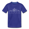 Tampa, Florida Toddler T-Shirt - Skyline Tampa Toddler Tee - royal blue