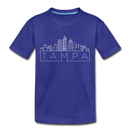 Tampa, Florida Toddler T-Shirt - Skyline Tampa Toddler Tee - royal blue