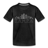 Tampa, Florida Toddler T-Shirt - Skyline Tampa Toddler Tee - charcoal gray