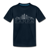 Tampa, Florida Toddler T-Shirt - Skyline Tampa Toddler Tee - deep navy