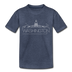 Washington DC Toddler T-Shirt - Skyline Washington DC Toddler Tee - heather blue