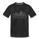 Virginia Beach, Virginia Toddler T-Shirt - Skyline Virginia Beach Toddler Tee - black