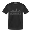 Virginia Beach, Virginia Toddler T-Shirt - Skyline Virginia Beach Toddler Tee - black