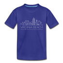Virginia Beach, Virginia Toddler T-Shirt - Skyline Virginia Beach Toddler Tee - royal blue