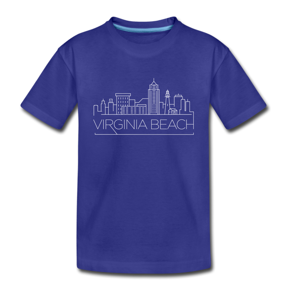 Virginia Beach, Virginia Toddler T-Shirt - Skyline Virginia Beach Toddler Tee - royal blue