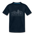 Virginia Beach, Virginia Toddler T-Shirt - Skyline Virginia Beach Toddler Tee - deep navy