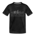 Sioux Falls, South Dakota Toddler T-Shirt - Skyline Sioux Falls Toddler Tee - charcoal gray