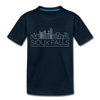 Sioux Falls, South Dakota Toddler T-Shirt - Skyline Sioux Falls Toddler Tee - deep navy