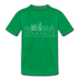 Sioux Falls, South Dakota Toddler T-Shirt - Skyline Sioux Falls Toddler Tee - kelly green