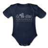 Albuquerque, New Mexico Baby Bodysuit - Organic Skyline Albuquerque Baby Bodysuit - dark navy