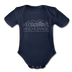 Anchorage, Alaska Baby Bodysuit - Organic Skyline Anchorage Baby Bodysuit - dark navy