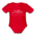 Atlanta, Georgia Baby Bodysuit - Organic Skyline Atlanta Baby Bodysuit - red