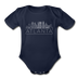 Atlanta, Georgia Baby Bodysuit - Organic Skyline Atlanta Baby Bodysuit - dark navy