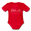 Austin, Texas Baby Bodysuit - Organic Skyline Austin Baby Bodysuit - red