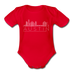 Austin, Texas Baby Bodysuit - Organic Skyline Austin Baby Bodysuit - red