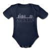Austin, Texas Baby Bodysuit - Organic Skyline Austin Baby Bodysuit - dark navy