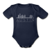 Austin, Texas Baby Bodysuit - Organic Skyline Austin Baby Bodysuit - dark navy