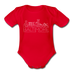 Baltimore, Maryland Baby Bodysuit - Organic Skyline Baltimore Baby  Bodysuit - red