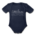 Baltimore, Maryland Baby Bodysuit - Organic Skyline Baltimore Baby  Bodysuit - dark navy