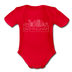 Birmingham, Alabama Baby Bodysuit - Organic Skyline Birmingham Baby Bodysuit - red
