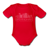Birmingham, Alabama Baby Bodysuit - Organic Skyline Birmingham Baby Bodysuit - red