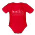 Charleston, South Carolina Baby Bodysuit - Organic Skyline Charleston Baby Bodysuit - red