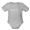 Charleston, South Carolina Baby Bodysuit - Organic Skyline Charleston Baby Bodysuit - heather gray