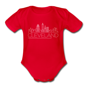 Cleveland, Ohio Baby Bodysuit - Organic Skyline Cleveland Baby Bodysuit