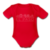 El Paso, Texas Baby Bodysuit - Organic Skyline El Paso Baby Bodysuit - red
