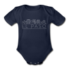 El Paso, Texas Baby Bodysuit - Organic Skyline El Paso Baby Bodysuit - dark navy